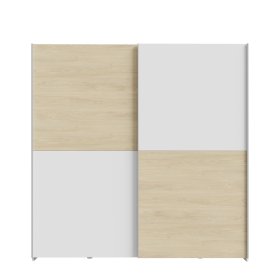 Skříň Salk 190 cm, bílá a dub sonoma