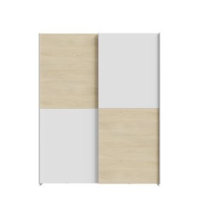 Skříň Salk 150 cm, bílá a dub sonoma