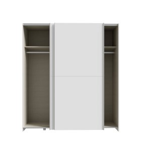 Skříň Salk 170 cm, bílá, otevřená