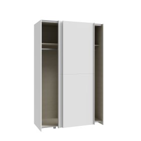 Skříň Salk 120 cm, bílá, otevřená