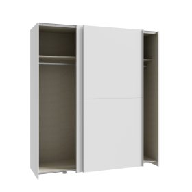 Skříň Salk 170 cm, bílá, otevřená