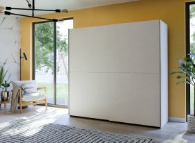 Skříň Salk 200 cm, bílá, interiér