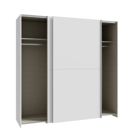 Skříň Salk 190 cm, bílá, otevřená