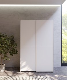 Skříň Salk 120 cm, bílá, interiér