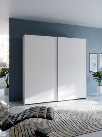 Skříň Salk 190 cm, bílá, interiér