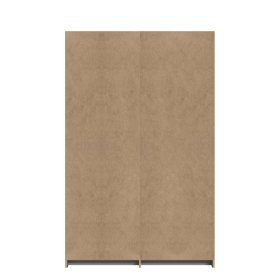 Šatní skříň Luvo, dub sonoma a bílá, zadní pohled