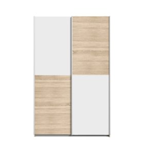 Šatní skříň Luvo, dub sonoma a bílá