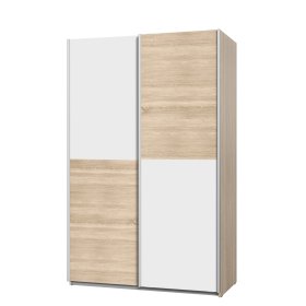 Šatní skříň Luvo, dub sonoma a bílá
