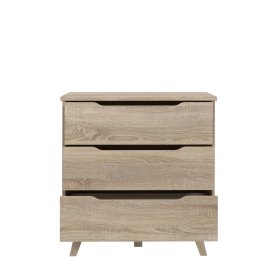 Komoda Vaur 80x86 cm, dub sonoma, otevřená