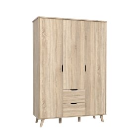 Šatní skříň Vaur se šuplíky 139x202 cm, dub sonoma