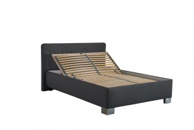 Jednolůžko Dona v rozměru 140x200 cm, v potahu Malmö new 95, ukázka polohování roštu