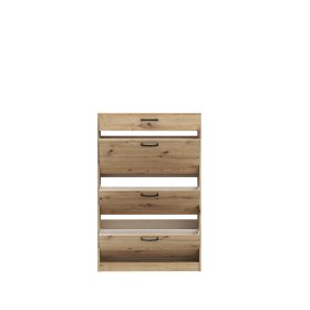 Botník Nipo 83x128x20 cm, dub artisan, otevřený