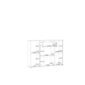 Komoda Nipo 110x82x30 cm, dub sonoma, rozměry