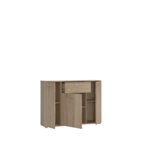 Komoda Nipo 110x82x30 cm, dub sonoma, otevřená