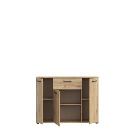 Komoda Nipo 110x82x30 cm, dub artisan, otevřená