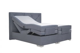 Boxspring Florence v rozměru 180x200 cm, v potahu Antony 74-88, ukázka polohování