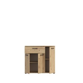 Komoda Nipo 90x82x30 cm, dub artisan, otevřená