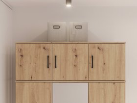Nástavec Nipo 122x43x53 cm, dub artisan, interiér