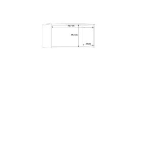 Nástavec Nipo 82x43x53 cm, dub sonoma, rozměry