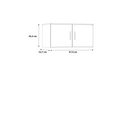 Nástavec Nipo 82x43x53 cm, dub sonoma, rozměry