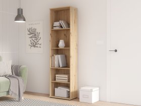 Knihovna Nipo 50x181x29 cm, dub artisan, interiér