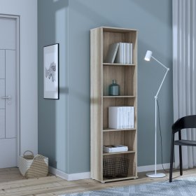 Knihovna Nipo 50x181x29 cm, dub sonoma, interér