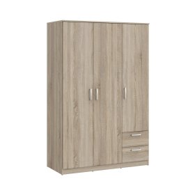 Šatní skříň Nipo se šuplíky 122x185x53 cm, dub sonoma