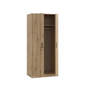 Šatní skříň Nipo 82x185x53 cm, dub artisan, otevřená