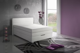 Boxspring Maria v rozměru 140x200 cm, v potahu Loft 1, interiér 