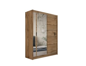 Šatní skříň Oskol s posuvnými dveřmi 180x215x61 cm, dub wotan