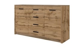 Komoda Oskol 140x83x45 cm, dub wotan