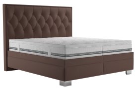 Dvoulůžko Kerstin v rozměru 180x200 cm, v potahu Riviera 26, s matracemi a topperem