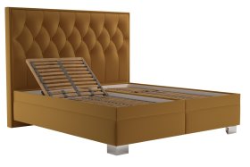 Dvoulůžko Kerstin v rozměru 180x200 cm, v potahu Riviera 41, polohování hlavy