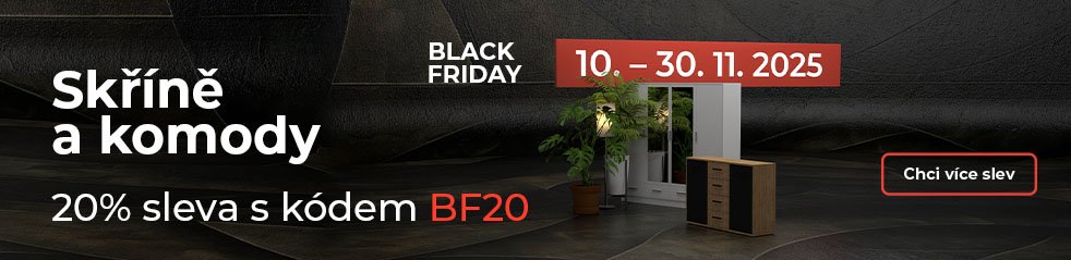Black Friday CZ - kategorie - skříně