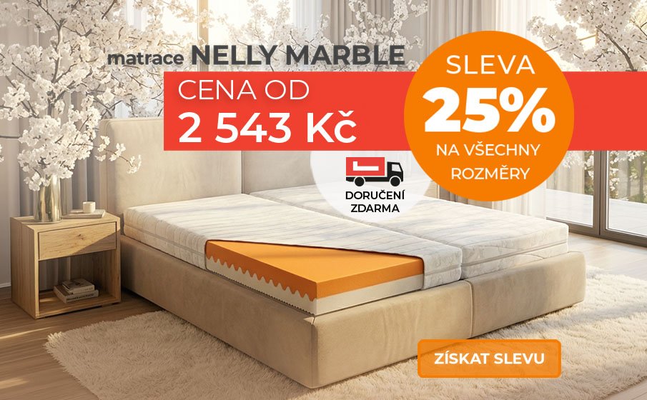 Pěnová matrace Nelly Marble